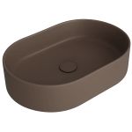 Умывальник FO02 SIMAS Folio на столешницу, овальный, moka