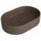 Умивальник FO02 SIMAS Folio на стільницю, овальний , moka