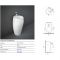 Умивальник RAK Ceramics CLOUD підлоговий монолітний, білий глянець