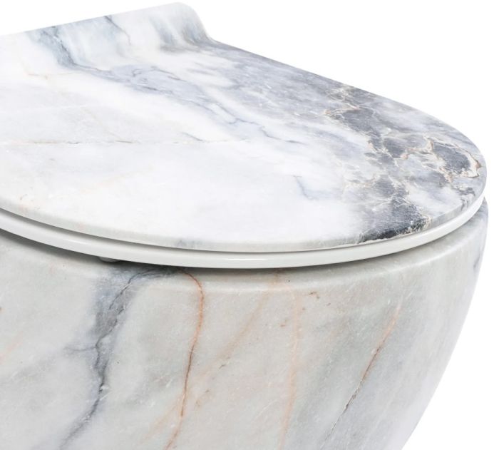 Подвесной унитаз REA CARLOS SLIM RIMLESS GRANIT MATT