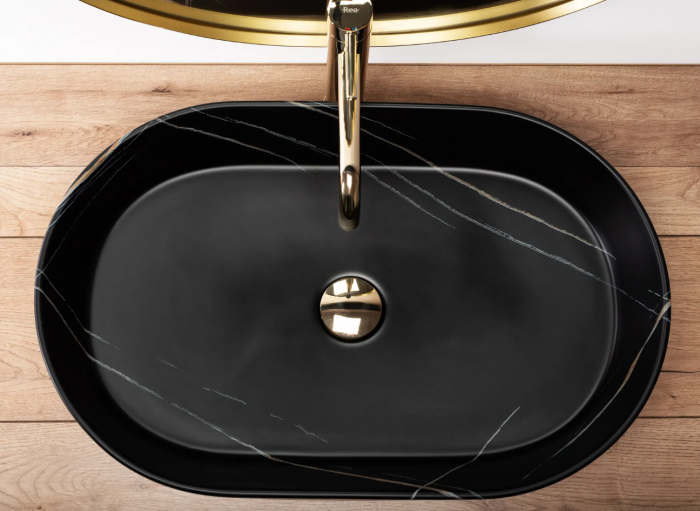 Умивальник REA NADIA STONE MATT накладний