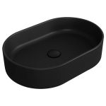 Умывальник FO02 SIMAS Folio овальный накладной, черный мат