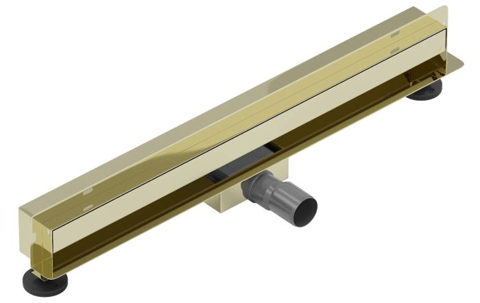 Трап для душу MEXEN FLAT 70 WALL GOLD 2в1 настінний золотий