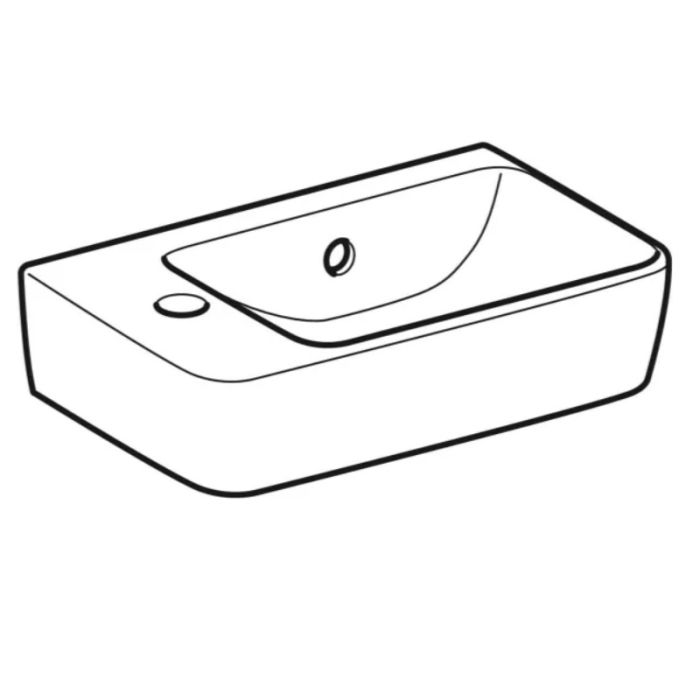 Умывальник Geberit Selnova Compact, с переливом