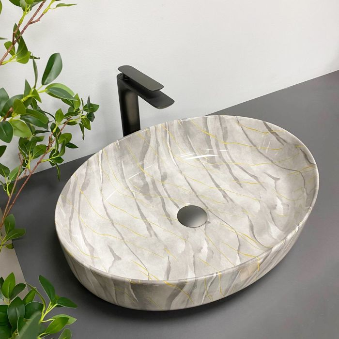 Умывальник VBI UDINE STONE GLOSSY накладной