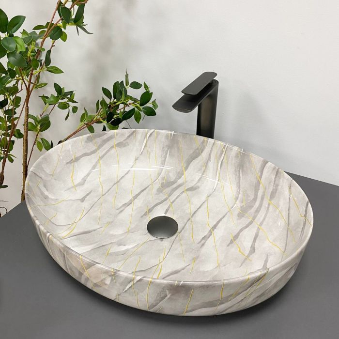 Умывальник VBI UDINE STONE GLOSSY накладной