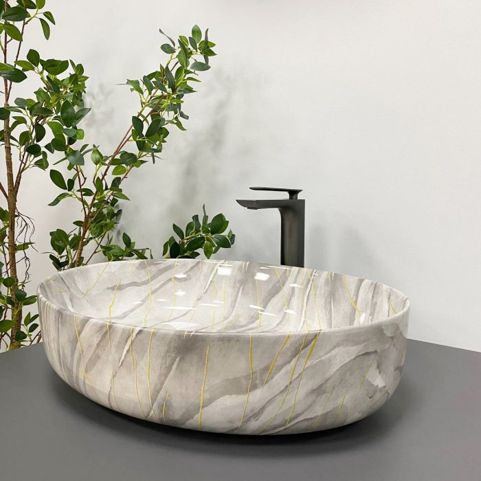 Умывальник VBI UDINE STONE GLOSSY накладной