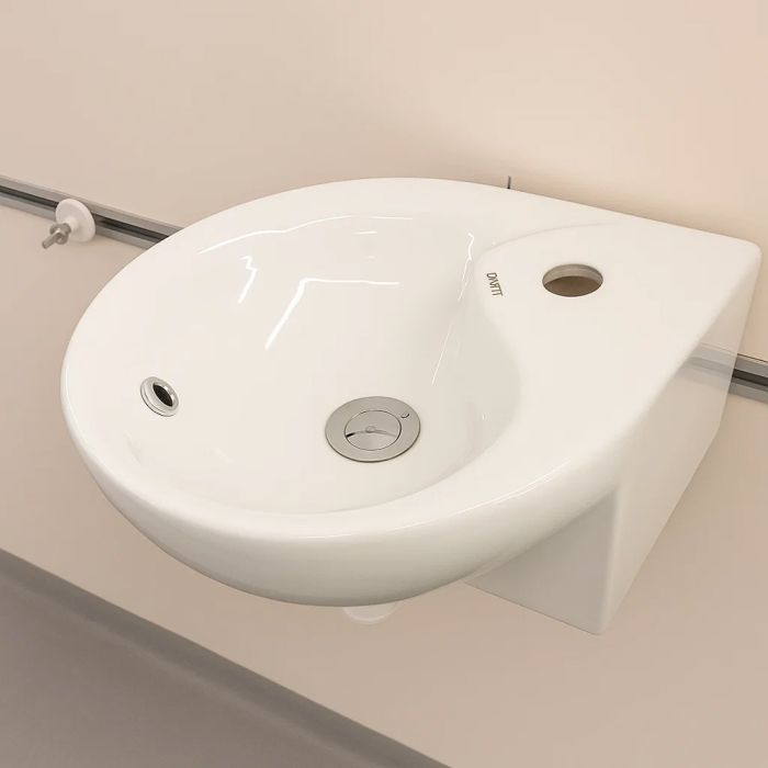 Умывальник DEVIT SMALL без донного клапана 350х350х145