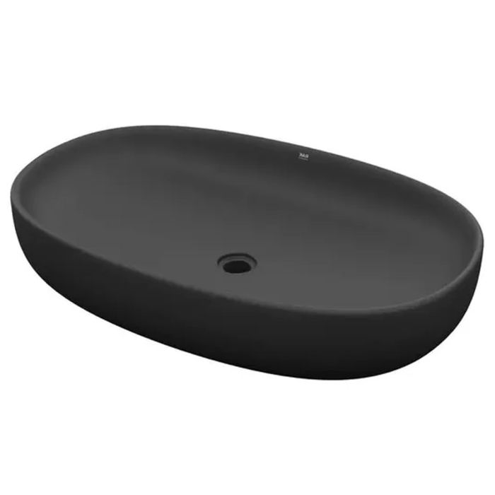 Умывальник RAK Ceramics FEELING на столешницу, овальный, Matt Black, 55см