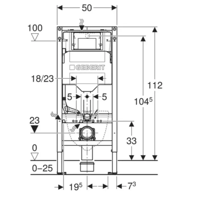 Інсталяція для унітаза Duofix Sigma 111.300.00.6 Geberit