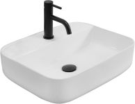 Умивальник REA MARTINA WHITE білий накладний