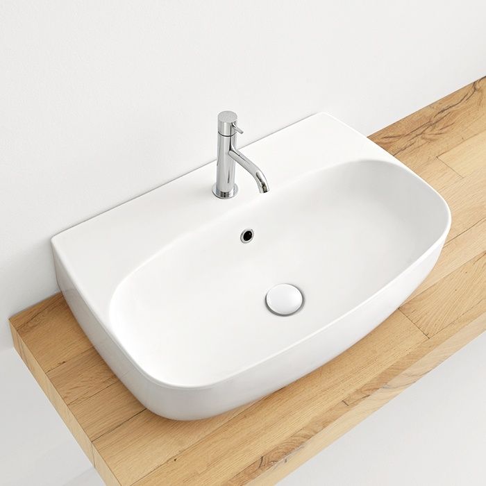 Умывальник Kerasan Nolita на столешницу/подвесной 60*45