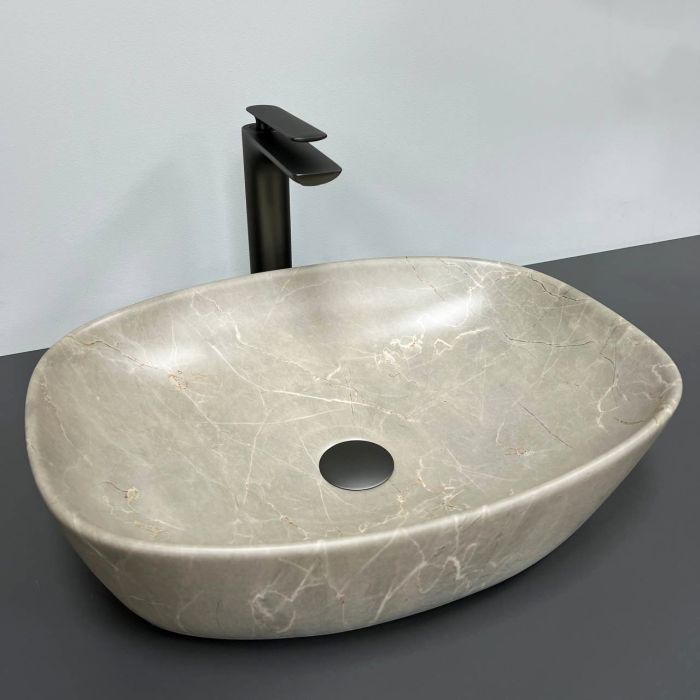 Умывальник VBI OLBIA BEIGE STONE MATT накладной