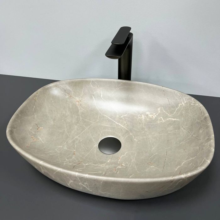 Умывальник VBI OLBIA BEIGE STONE MATT накладной