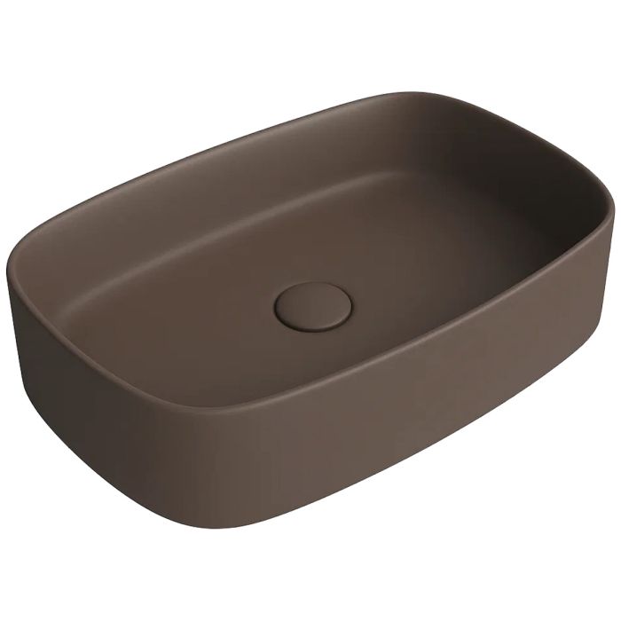 Умивальник FO04 SIMAS Folio прямокутний накладний, Moka MATT