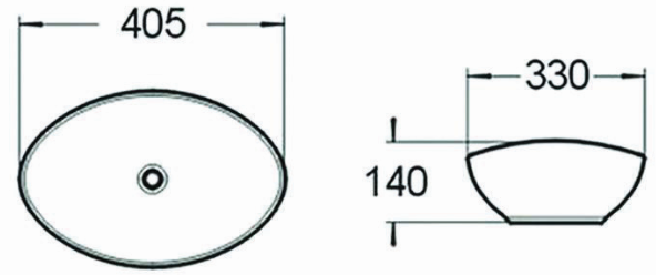 Умывальник MEXEN ELZA WHITE MATT накладной