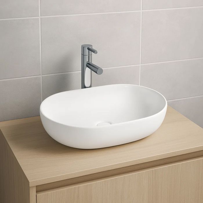 Умывальник DEVIT LAGUNA на столешницу, с керамическим донным клапаном