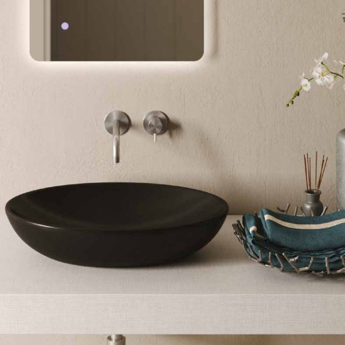 Умывальник SDR FLAT 2 60x40 в цвете графит.