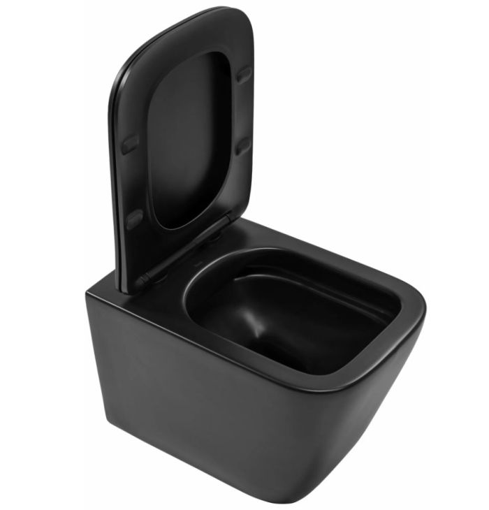 Подвесной унитаз REA JULIO BLACK MATT черный