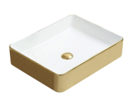 Умывальник MEXEN ESTELA GOLD WHITE накладной