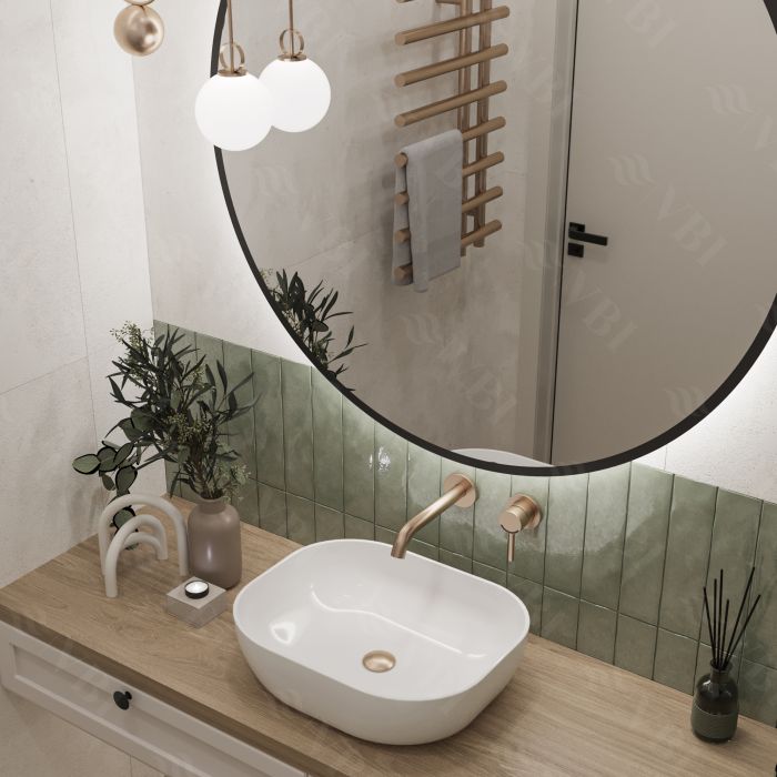 Умывальник VBI BERGAMO WHITE накладной