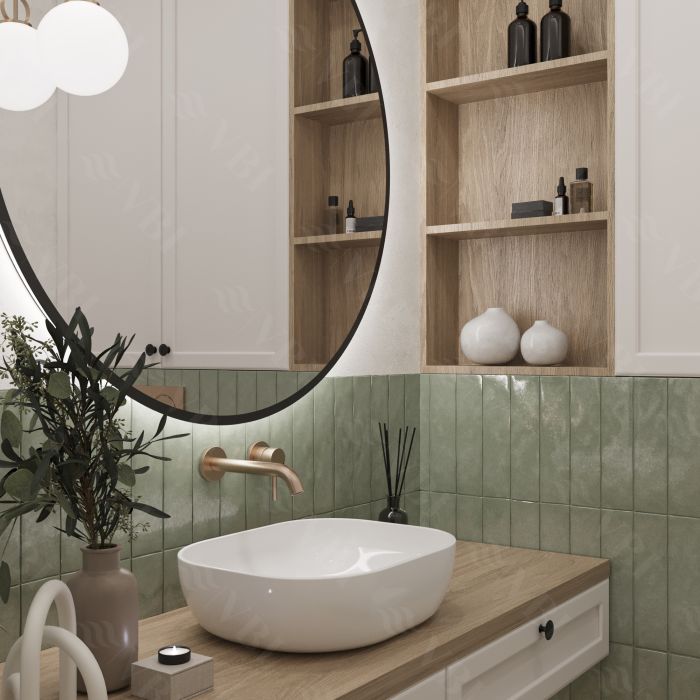 Умывальник VBI BERGAMO WHITE накладной