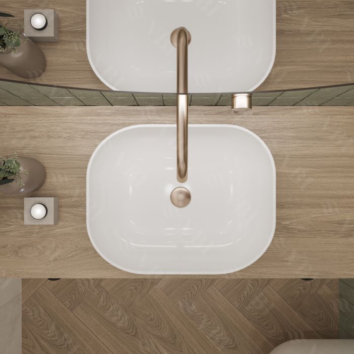 Умывальник VBI BERGAMO WHITE накладной