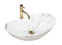 Умывальник REA ROYAL MARMO SHINY накладной мрамор