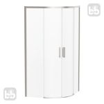 Душова кабіна SOLO 90*90*195 см, профіль нікель, скло прозоре