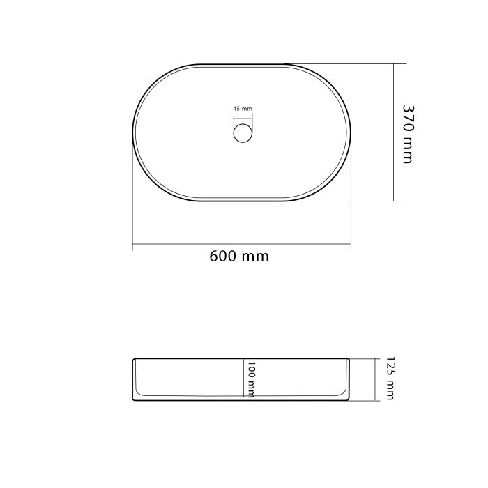 Умивальник VBI VERONA 60 GOLD MARMO GLOSSY накладний