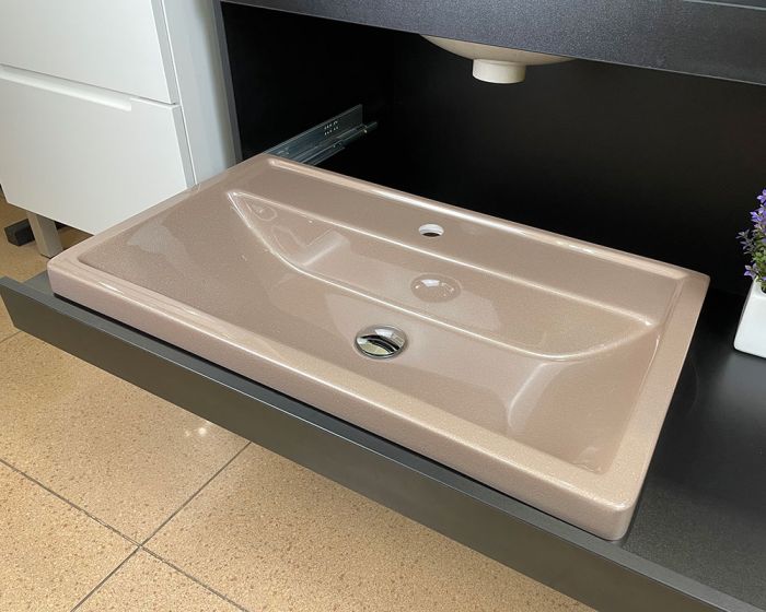 Умывальник «Венеция» 74 см Капучино Н400 глянец