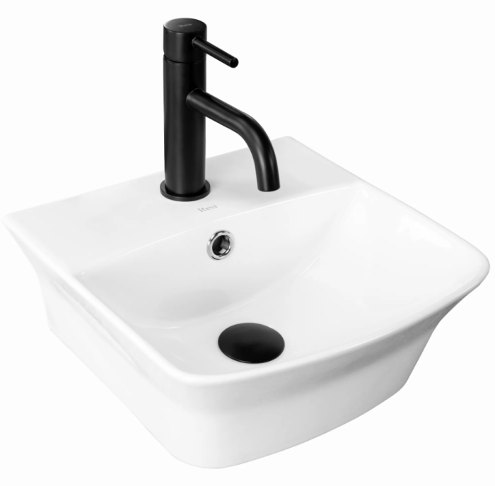 Умивальник REA SELMA WHITE білий накладний