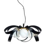 Люстра ZUMALINE NELA FLAT 65 см black-gold 1139