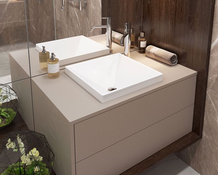 Умывальник «Альтаир» 40 см белый А100 глянец