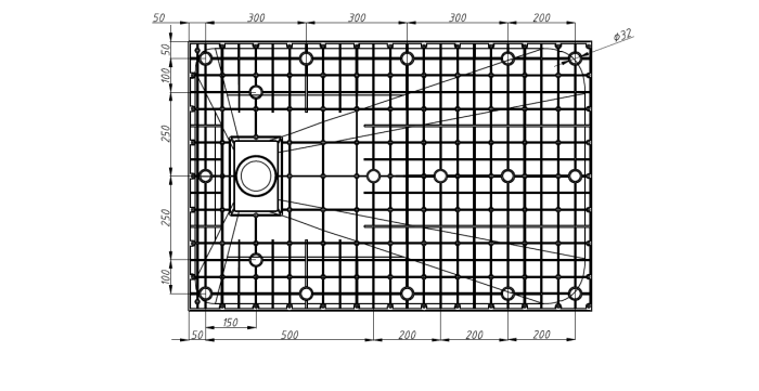 Душовий піддон (композит) 120x80 чорний матовий ASIGNATURA Vik