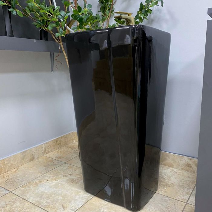Умивальник VBI VERESE BLACK GLOSSY напольний