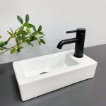 Умывальник VBI KOMO L WHITE накладной подвесной