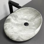 Умывальник VBI RICCIA LIGHT STONE GLOSSY накладной