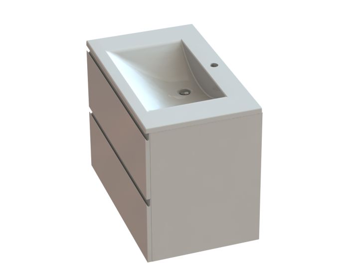 Тумба «Елегія» 80 см з умивальником «Орфей» Білий