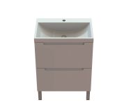 Тумба «Бьянко» 60 см с умывальником «Богема» Белый