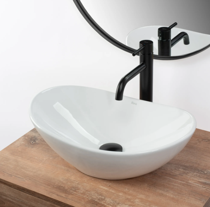 Умивальник REA ROYAL MINI WHITE накладний білий