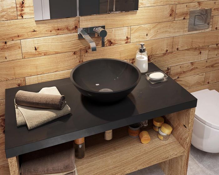 Умывальник «Камелия» 43 см Венге Т222 глянец