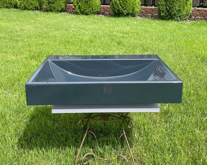 Умивальник «Гранд» 60 см  Антрацит А600 глянец