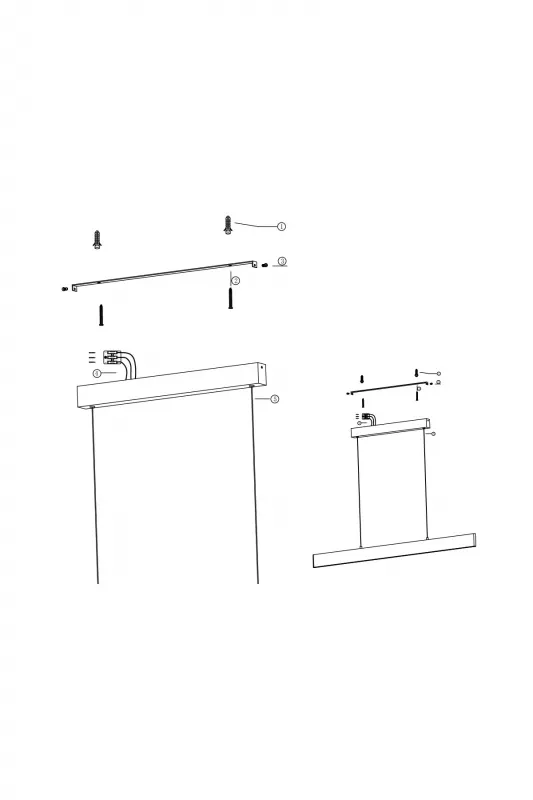 Подвесной светильник MODERN 120 см, золото