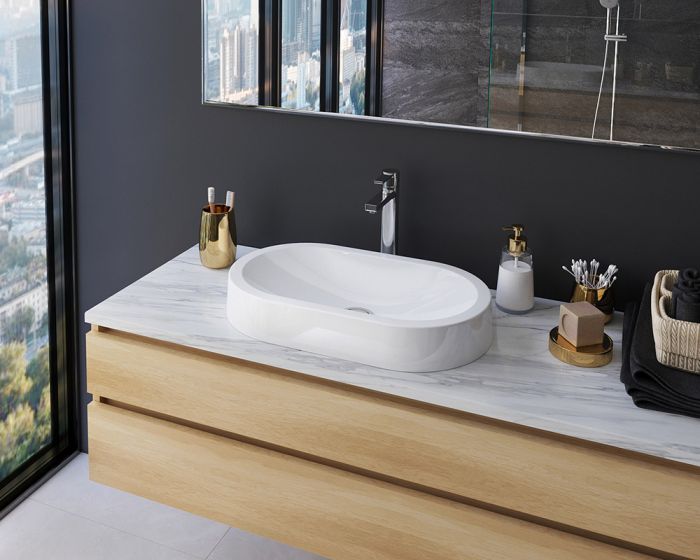 Умывальник «Олимпия» 60 см белый А100 глянец