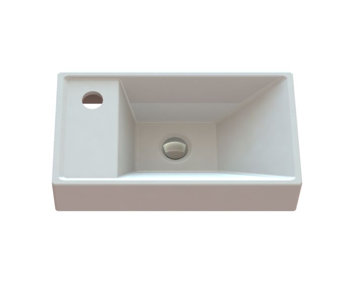 Умывальник «Эстель» 40 см L  белый А100 глянец