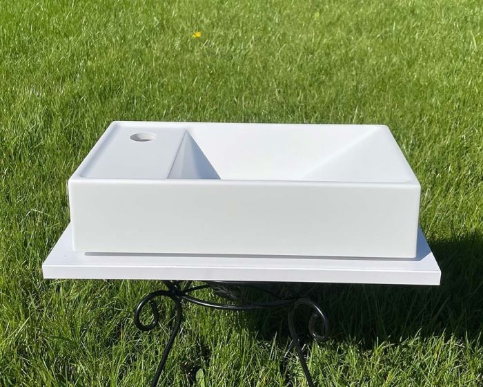 Умывальник «Эстель» 40 см L  белый А100М МАТ