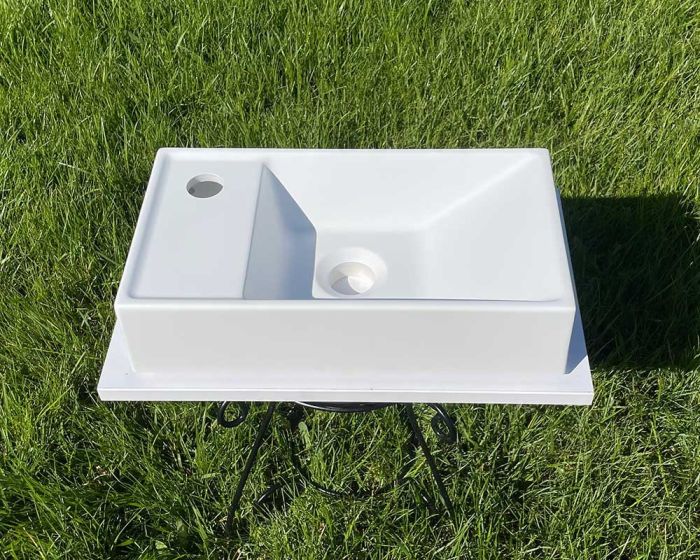 Умывальник «Эстель» 40 см L  белый А100М МАТ