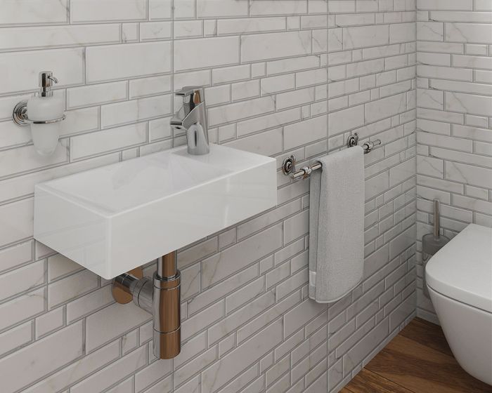 Умывальник «Эстель» 40 см R белый А100 глянец