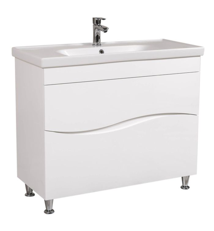 Шафка з умивальником Альфа Frame 100, Аква Родос